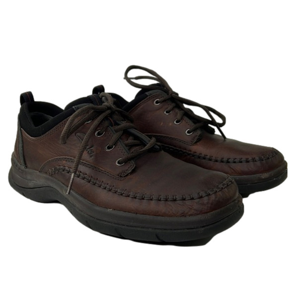 Clarks Travel Treks  - Men's Brown Leather - Size 8 - Picture 1 of 9